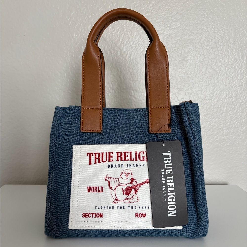 True Religion Mini Logo Tote Bag